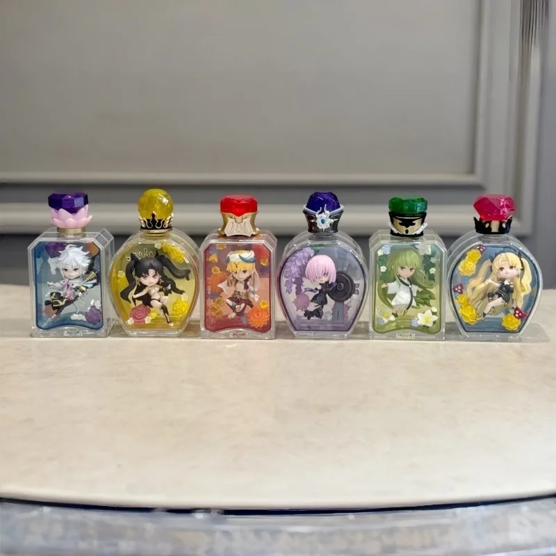 Re-Ment Authentic Fate Fgo Flor Garrafa de Vinho Série Caixa Cega Brinquedo Colecionável Matthew Gilgamesh Merlin Decoração Presentes