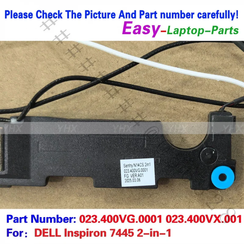 AS+New R+L Speaker Set For Dell Inspiron 7445 2‑in‑1 Laptop Built‑in Audio Speaker P/N:023.400VG.0001 023.400VX.001 Replacement