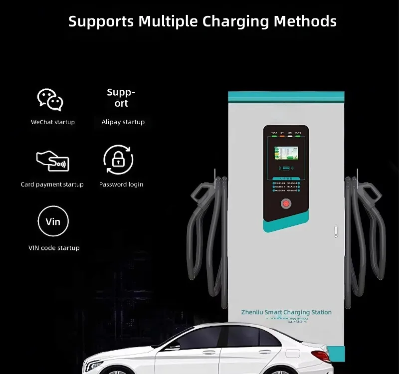 DC EV Fast Charging Stations 120-160KW DC EV Charger With OCPP Function Floor-Mounted 380V Input For Electric Cars custopmized