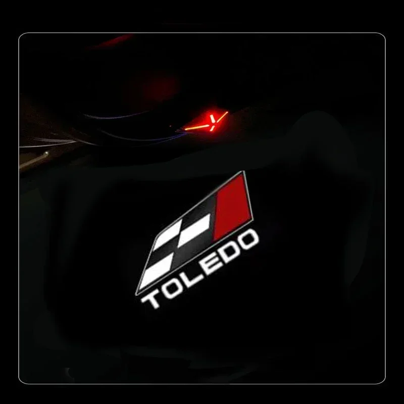 

2Pcs Car Styling Auto Door LED Decoration Wireless Welcome Light Logo Projector for SEAT Leon Alhambra Toledo Car Goods Light