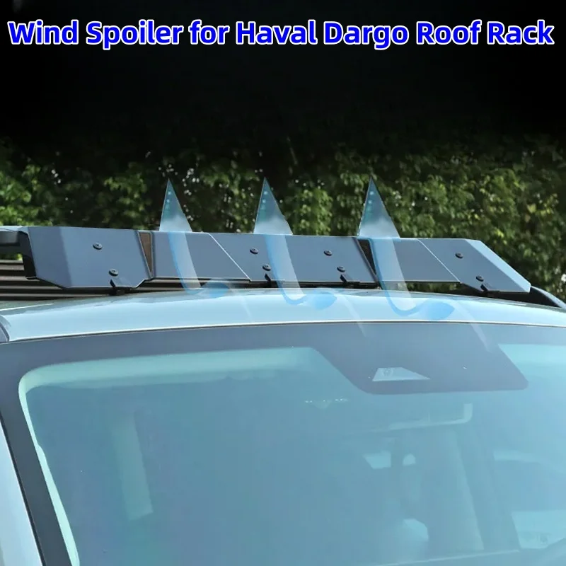 

Wind Spoiler Length 101CM for Haval Dargo Roof Rack (Reduces Noise & Wind Buffeting) Wind Noise Reduction Deflector/Spoiler