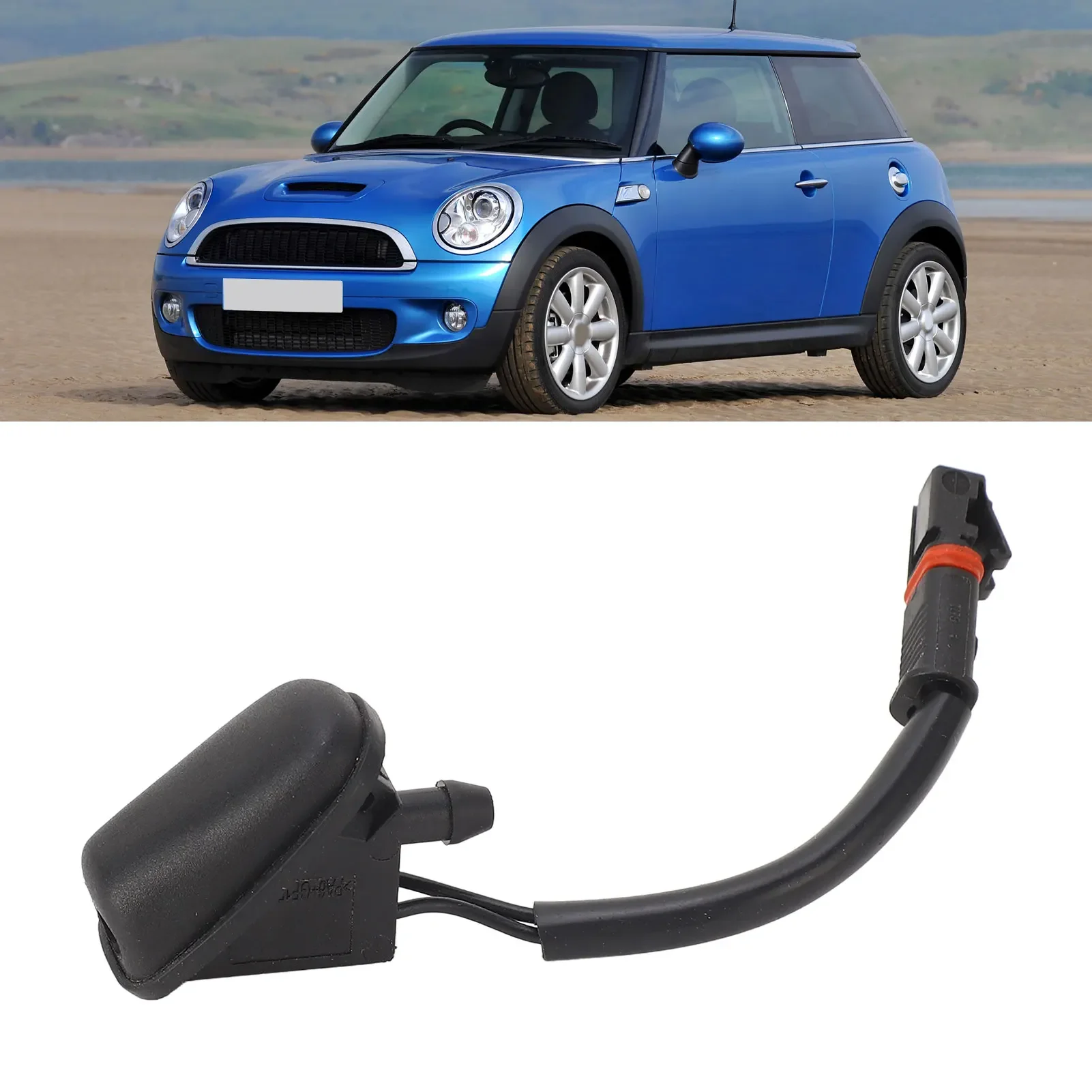Heated Windshield Washer Nozzle 61662755722 Reliable Rugged Windshield Washer Spray Nozzles Jets For Mini Hatch R56 2005-2010