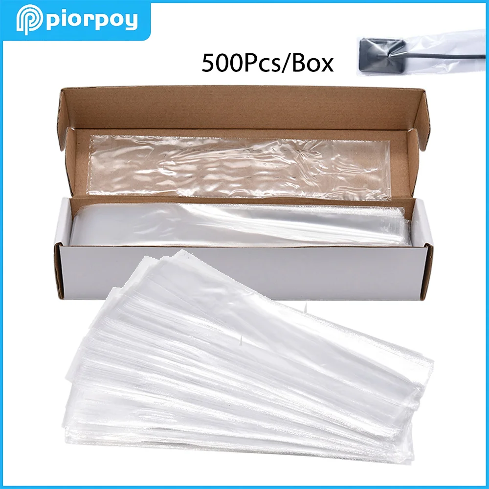 PIORPOY 500PcDental Material Disposable Plastic X-Ray Sensor Protector Film Cover Mouth Mirror Sleeves for Digital X-Ray Sensor