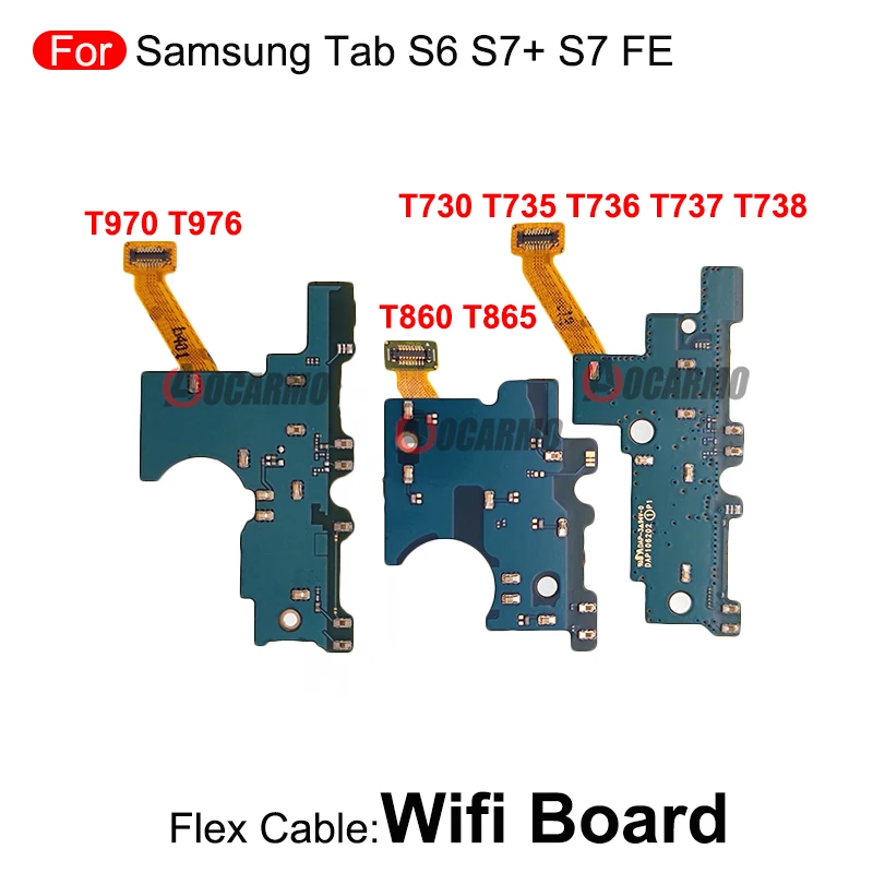 Wifi Small Board Connected Module Flex Cable For Samsung Galaxy Tab S6 S7 FE S7+ SM- T730 T735C T736B T860 T865 T970 T976B