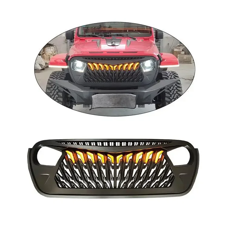 automotive auto body system  off-road  body kit 4x4 offroad accessories front bumper grill for JEEP WRANGLER  JT