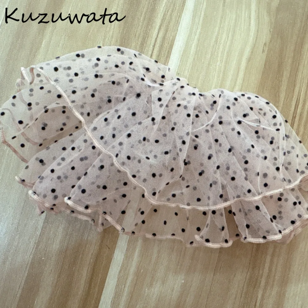 

Kuzuwata Exquisite Sweet Polka Dot Fresh Headband All-match Wave Literary Elegant Accessories Japan New Mesh Beautiful Hair Ties