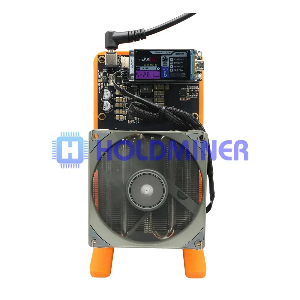 Originale nuovissimo NerdQaxe++ ASIC Miner 4.8TH/s 75W Home Bitcoin Open Source Miner Home Mining Bitcoin Mining Machine