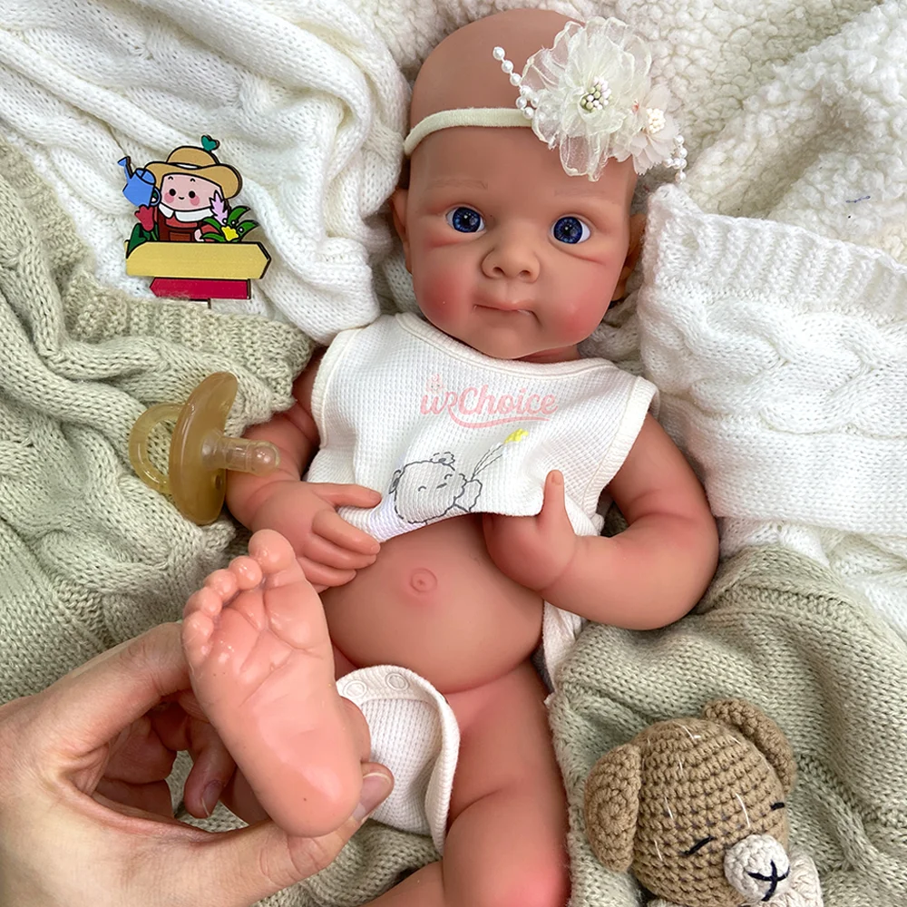 Adorabile bambola Bebe rinata fatta a mano in morbido silicone Bettie da 21 pollici, realistica, morbida al tatto, per gli appassionati di bambole
