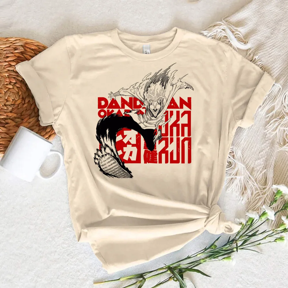 Anime Dandadan Okarun top tees teen Retro Grunge graphic Punk Gothic shirt Graphic 80s women kawaii anime