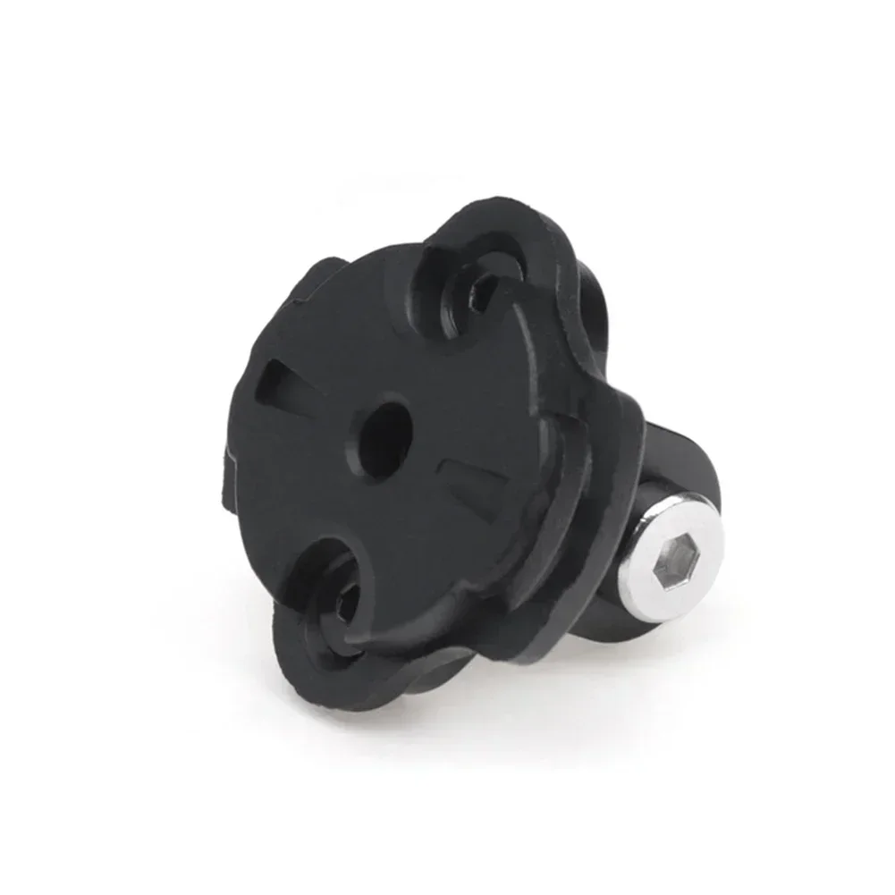Adattatore di montaggio in lega di alluminio per staffa di supporto maschio per computer da bicicletta Garmin Videocamere d'azione Supporto per montaggio leggero