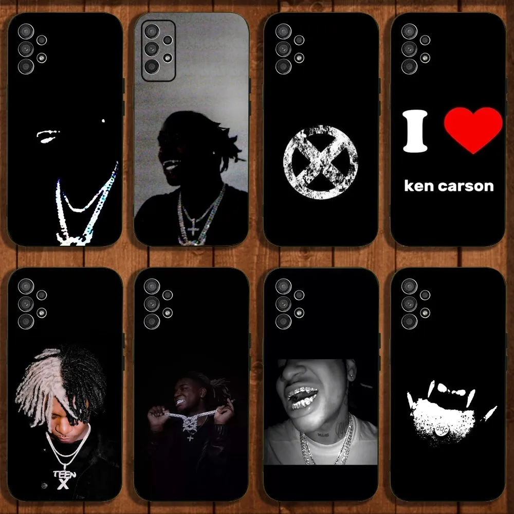 

K-Ken C-Carson Teen X Phone Case For Samsung Galaxy A13,A21s,A22,A31,A32,A52,A53,A71,A80,A91 Soft Black Cover