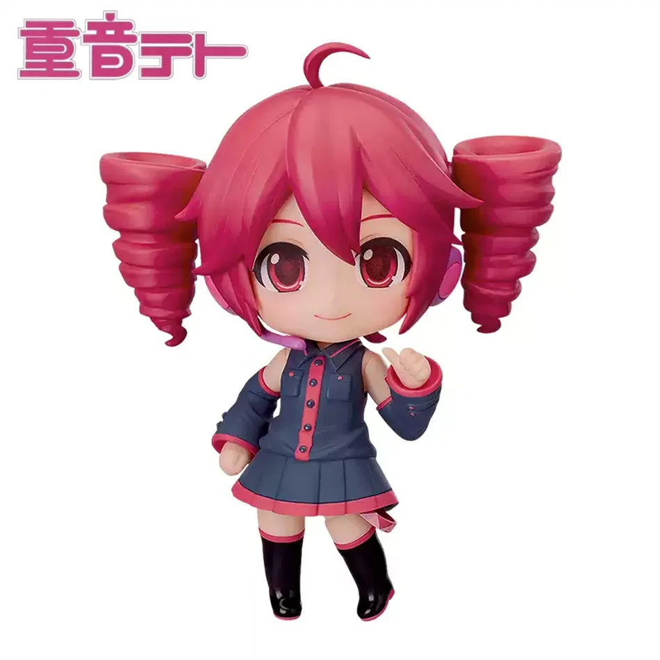 2026 cute Kasane Teto Twin-Tail Anime Girl Figure Set Collectible Dolls with Two Poses, Cute Character Statues for Desktop Deco