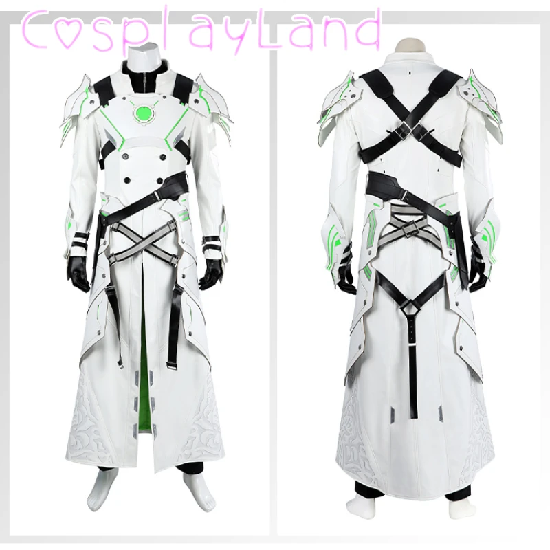 Disfraz de Cosplay FF7 Ever Crisis Sephiroth, abrigo de cuero Fantasy VII con accesorios, conjunto completo de traje para hombre, traje de Halloween y Navidad