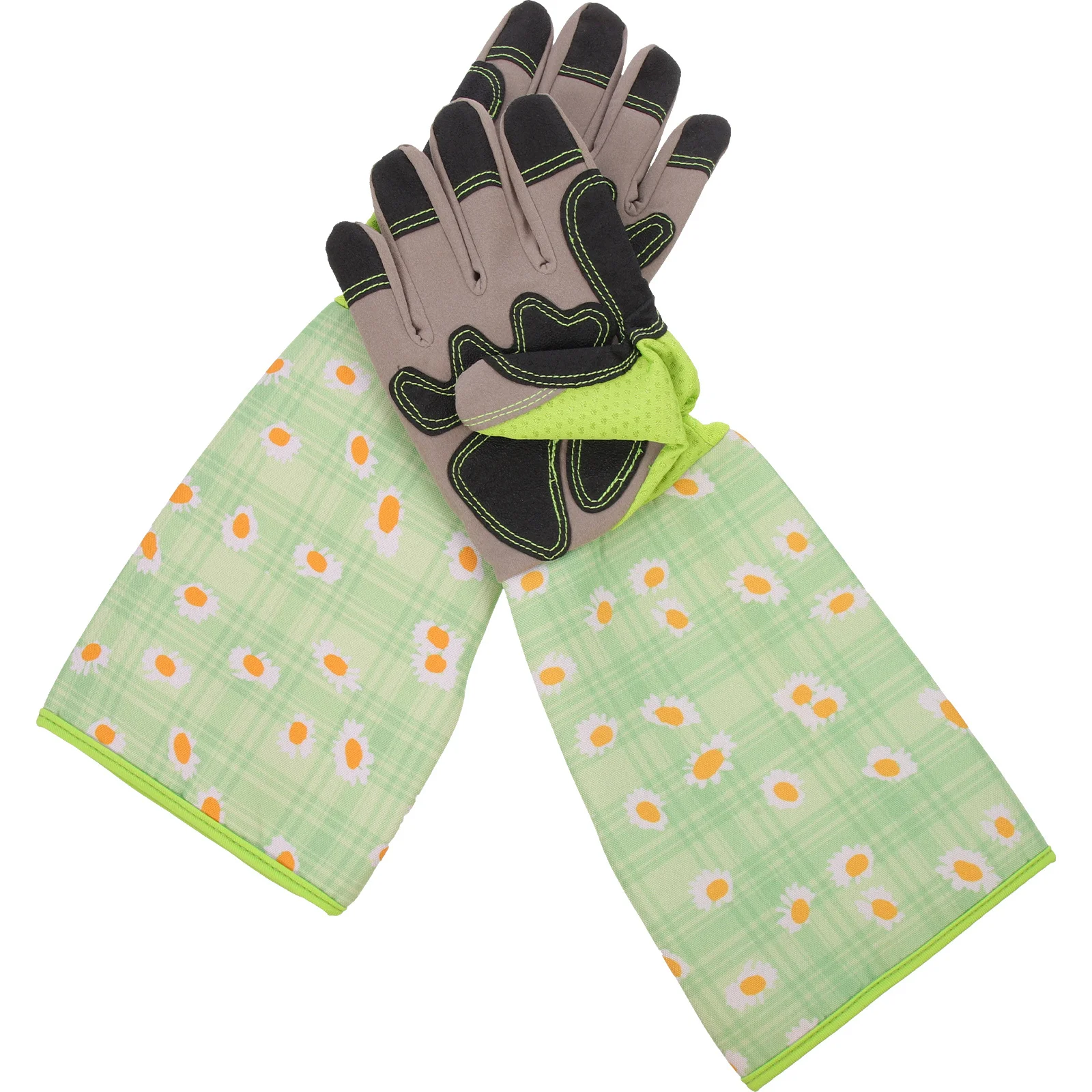 1 زوج قسط بو البستنة قفازات مكافحة شوكة طويلة الكفة حديقة قفازات العمل للمناظر الطبيعية وصيانة الفناء