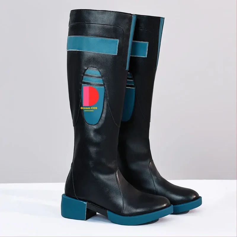 زي جيان التنكري من موجات ويذرينغ مع لعبة شعر مستعار أخضر طويل لحفلات الهالوين وحفلات المؤتمرات أري الجديدة #   1