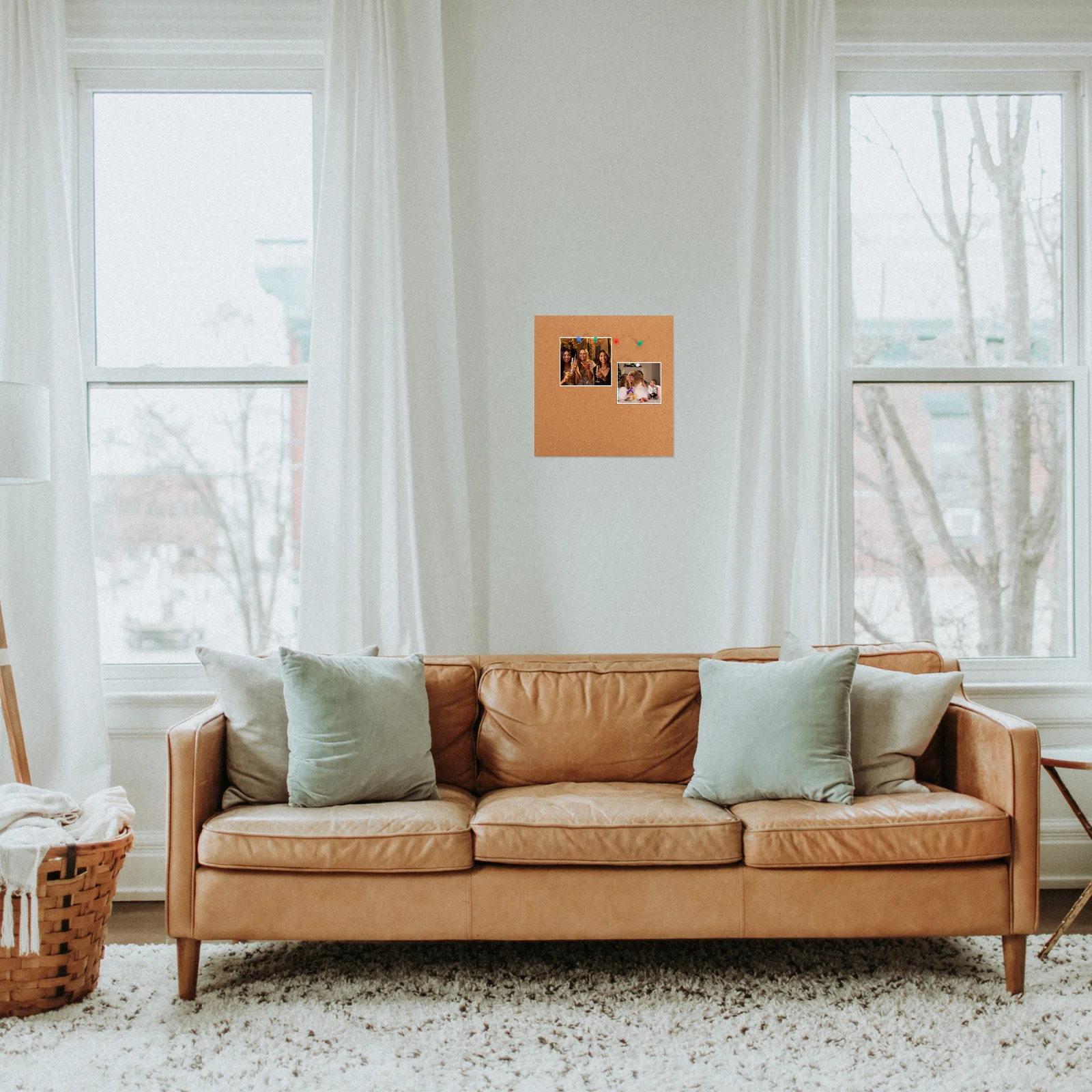 1 مجموعة لوحة الفلين مع إطار خشبي أنيق قابلة لإعادة الاستخدام لوحة إعلانية مثبتة على الحائط للصور تذكير التقويمات الإبداعية نشرة #4