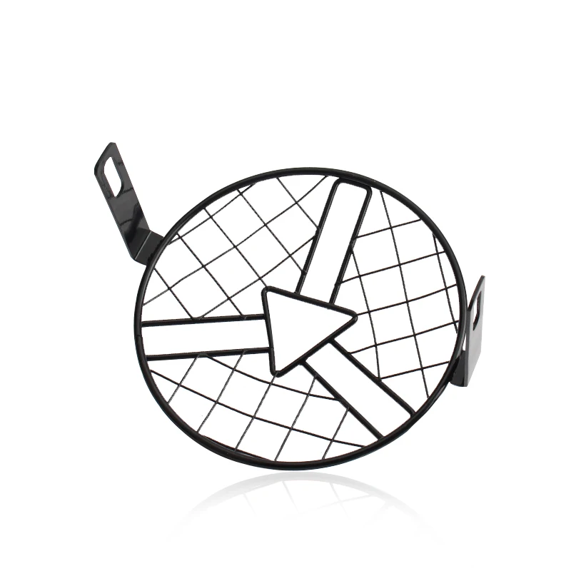 Motorrad Universal Vintage Scheinwerfer Schutz Retro Grill Licht Lampe Abdeckung Für Harley Ducati Chopper Yamaha Cafe Racer