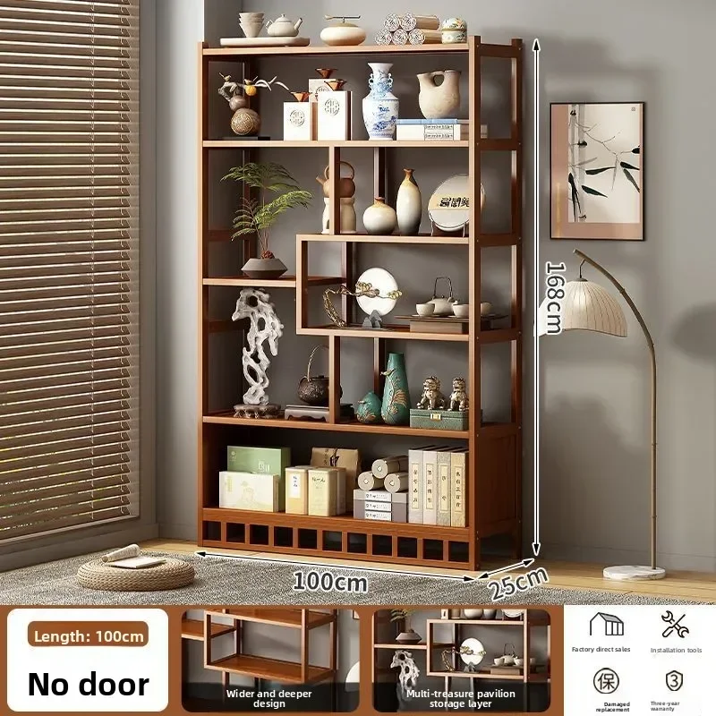 Multi-functional Bogu rack Chinese tea cabinet storage rack Nanzhu tea set storage rack tea shelf display rack