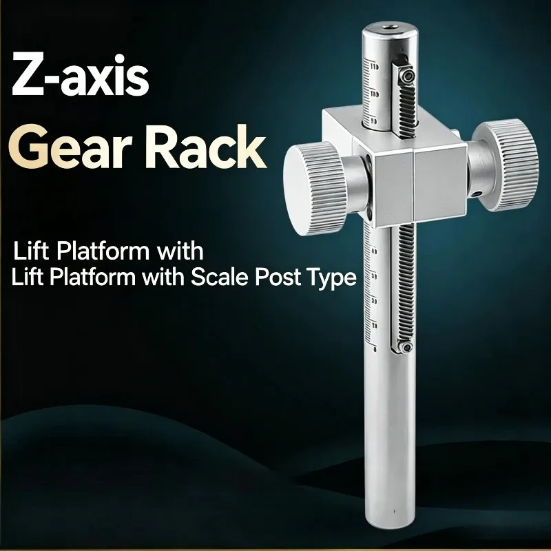 Manual Z Axis Lifting Column Rack Pinion Linear Slide Table Simple Displacement Adjustment Module For Industrial Mechanical