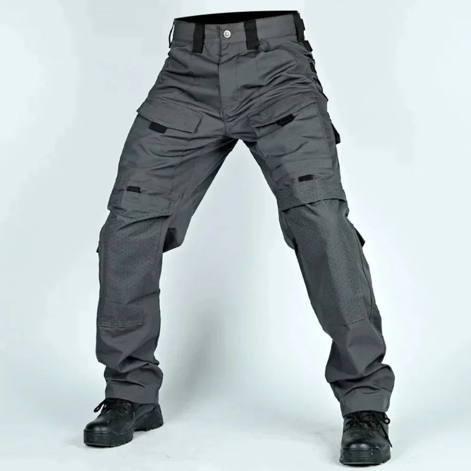 Taktische Hosen für Herren, Outdoor-Cargohosen mit mehreren Taschen, Militär-Kampfhosen, strapazierfähige Wander- und Arbeitshosen für Herren. – Detail 11