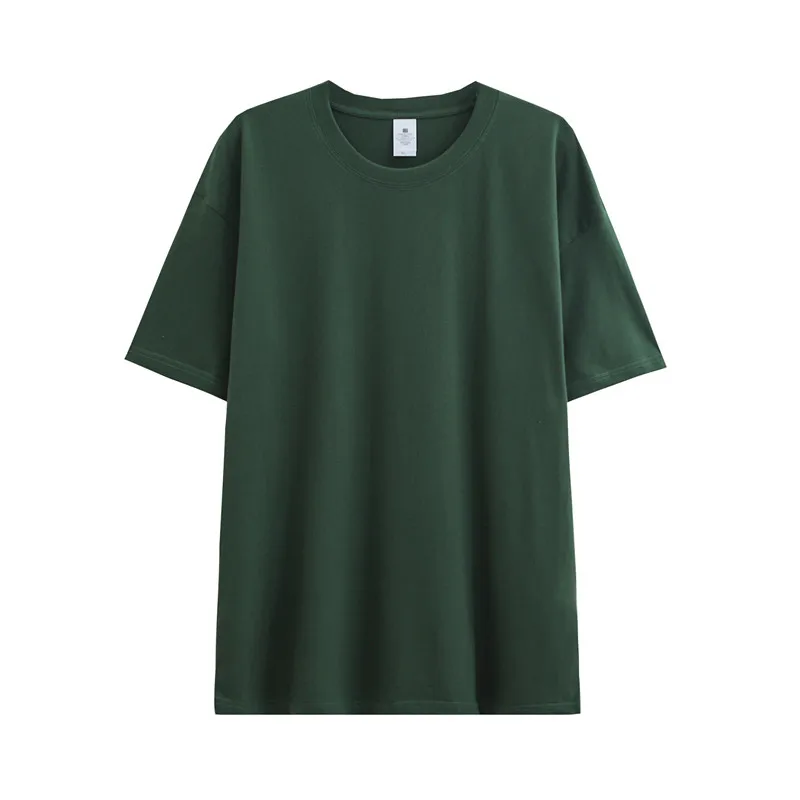 Solid Color T-shirt 2024 New Short Sleeve Men's/Women's run golf tennis sport Heavy Pound Cotton golf Crewneck Loose Top 골프웨어