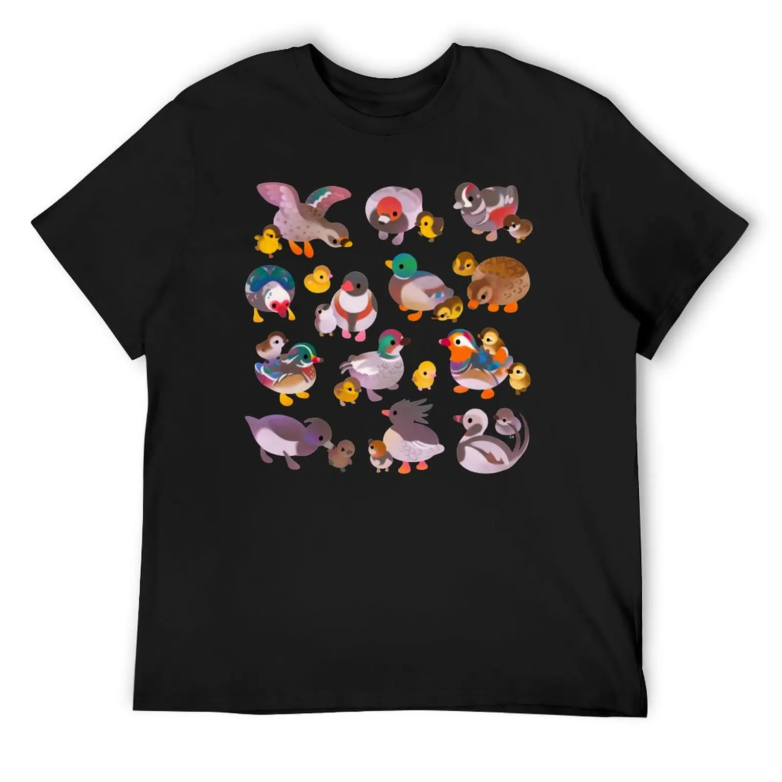 Duck and Duckling T-Shirt boys animal print man t shirt blacks quick-drying fitted t shirts for men