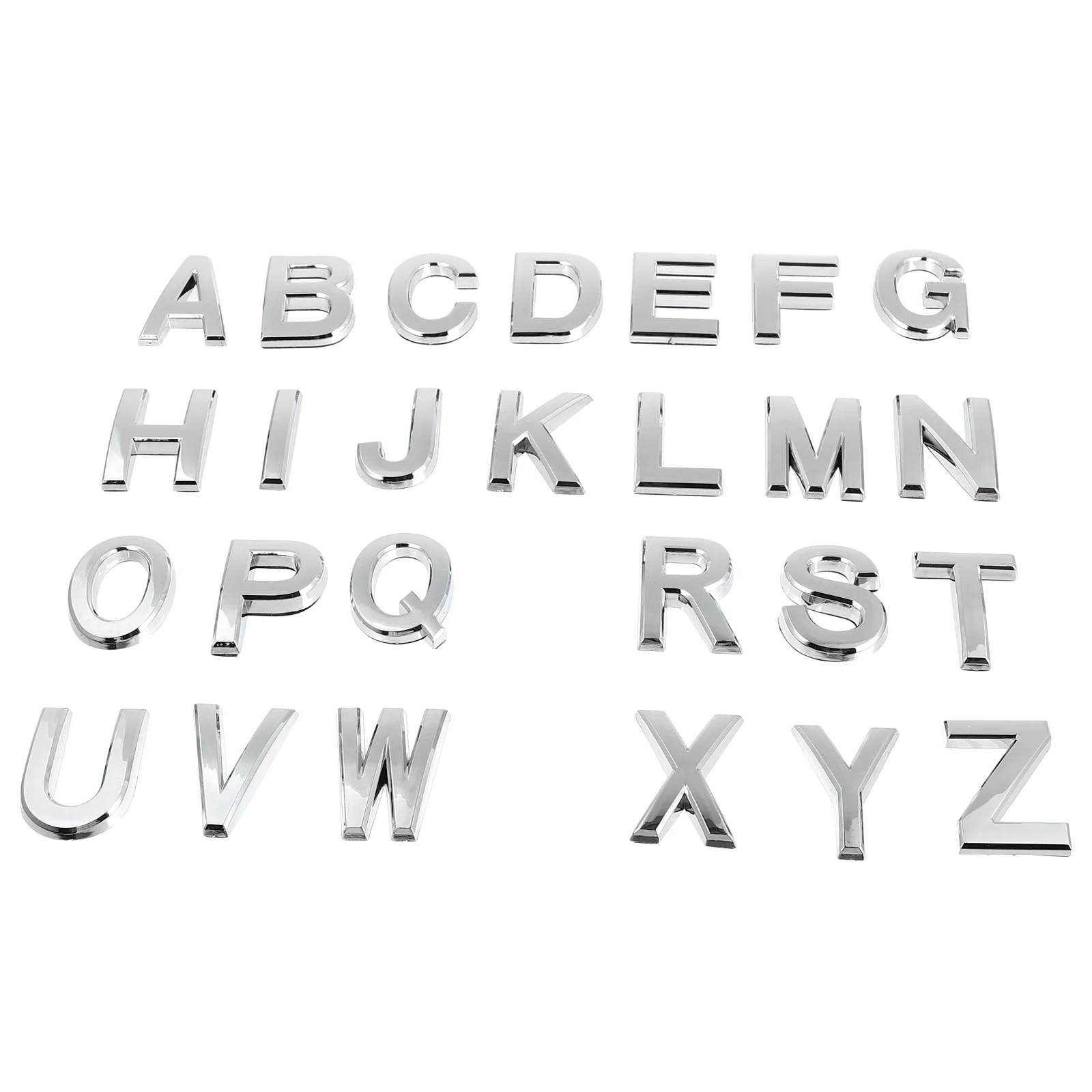 

Alphabet Letter Stickers Advertising Signs ABS Resin Waterproof Long Lasting DIY Decor Hotel Door Mailbox Letters 3D Plate Sign