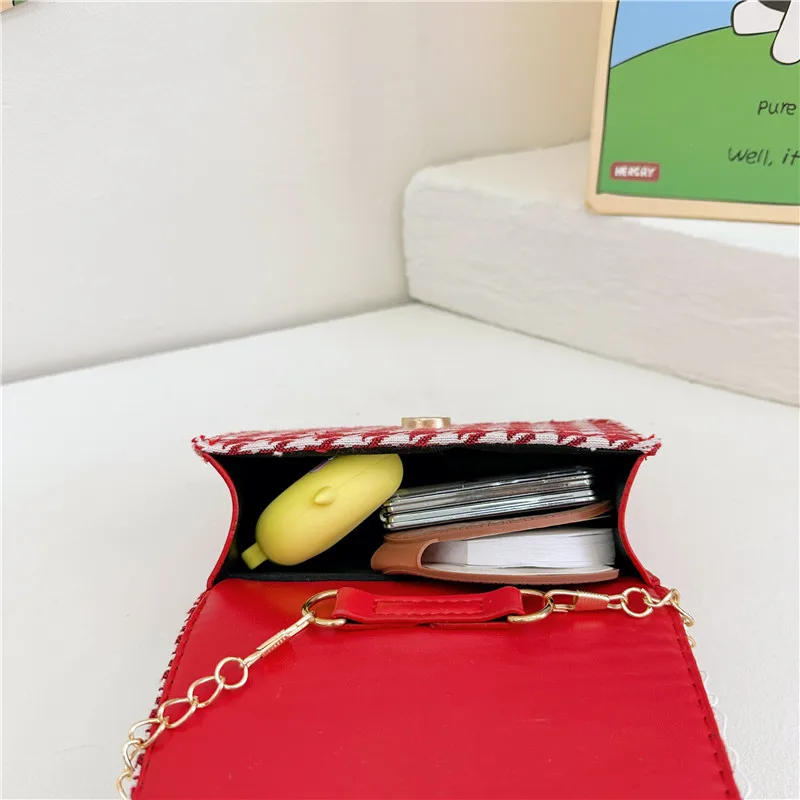 الحلو القوس الأميرة بنات اللؤلؤ مقبض حقائب كتف لطيف الاطفال حقائب اليد الحمراء محفظة الطفل الأطفال سلسلة منقوشة حقيبة كروسبودي الهدايا #6