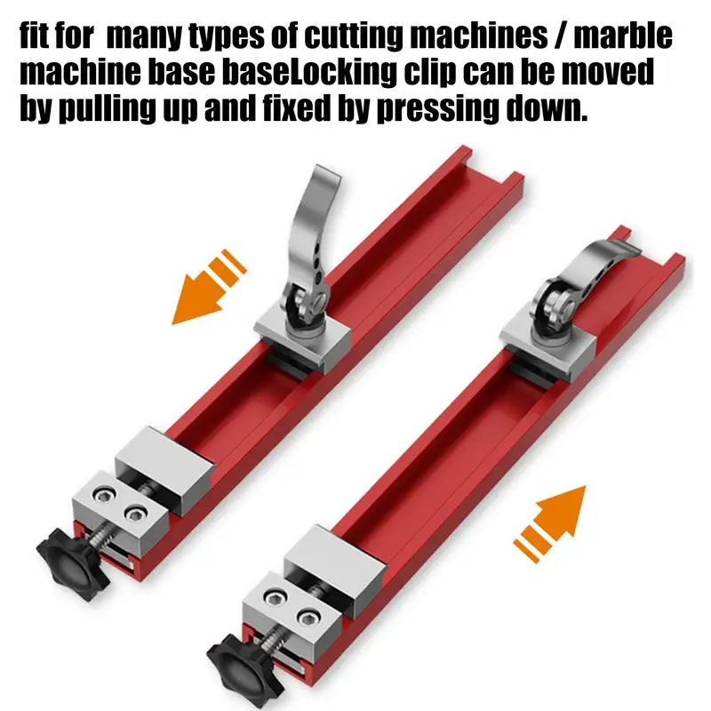 Guida per binario per sega circolare Base per morsetto per attacco per taglierina per lavorazione del legno in lega di alluminio Accessori per sega circolare regolabili
