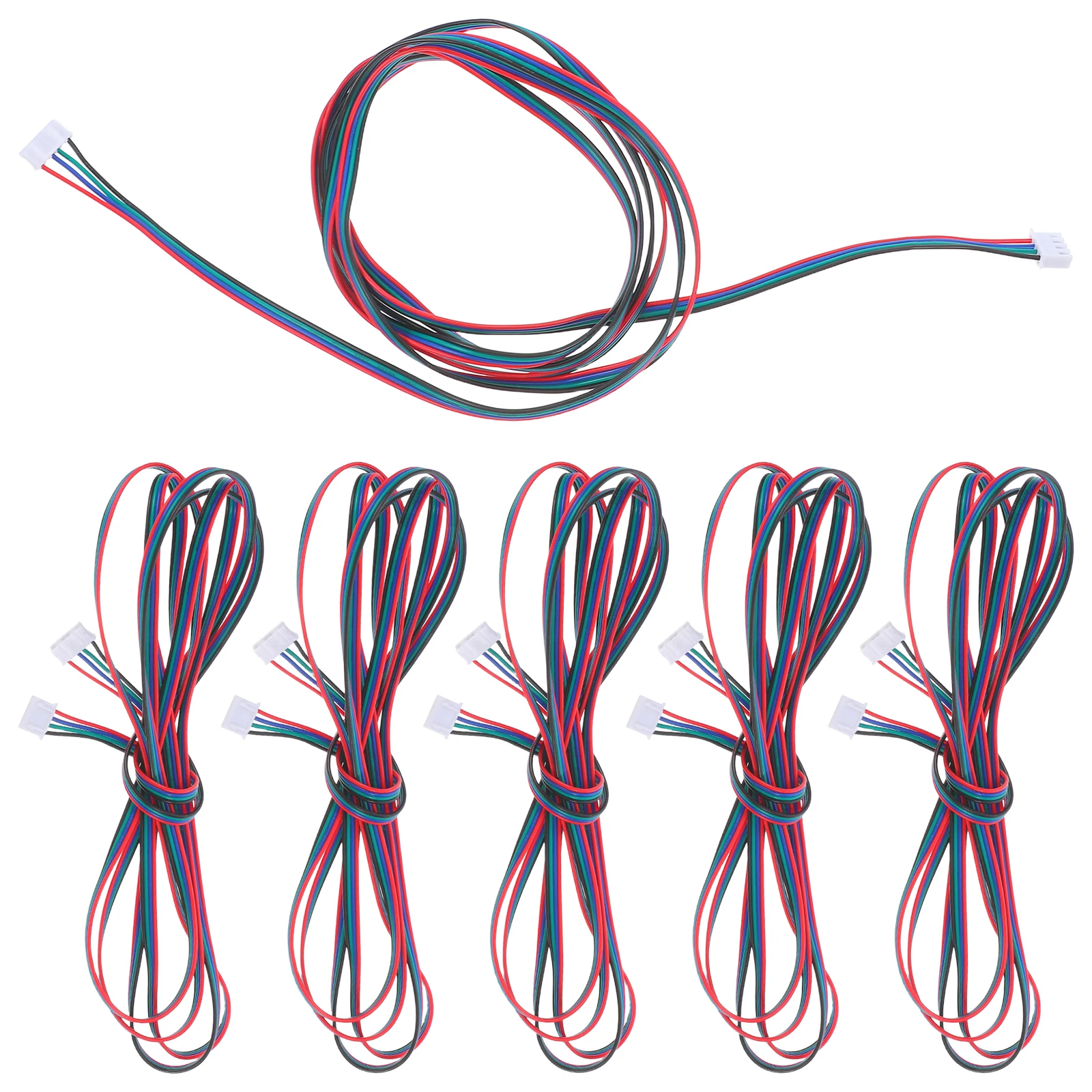 

6pcs 3D Printer Terminal Motor Cable Extension Adapter White -6pin Stepper Wire Harness Connectors Compatibility