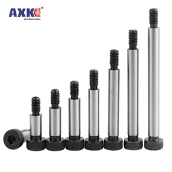 1pc M8 M10 M12 M16 Diameter 10 12 16 20mm Grade 12.9 Steel Allen Hex Hexagon Socket Cap Head Shoulder Roller Bearings Screw Bolt