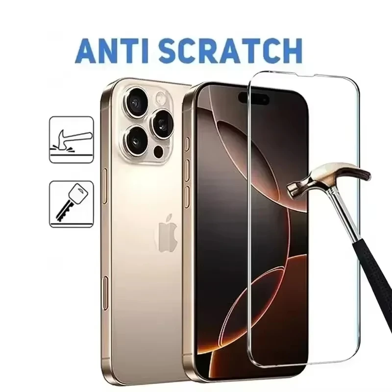 1-4 Stück Schutzglas für iPhone 18 Pro Max 17 16 15 14 13 12 11 Displayschutzfolie für iPhone XR X XS 7 8 Plus 12 13 Mini Glas – Detail 4