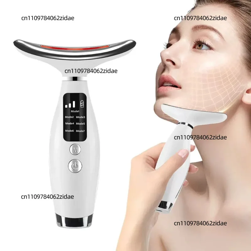 For Neck Face Lifting Massager 7 Colors Light LED Photon Therapy