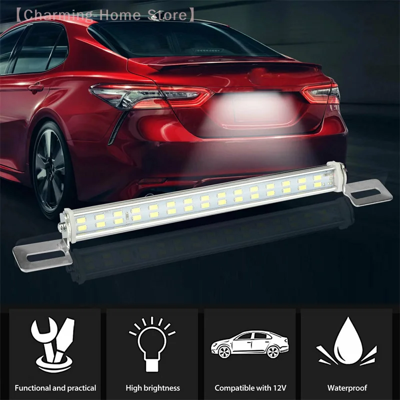【M】30 LED Car Tail Brake Lamp Reverse Light SMD 5730 Rear License Plate Light Bar Suitable For Rear Parking And Turning Lights