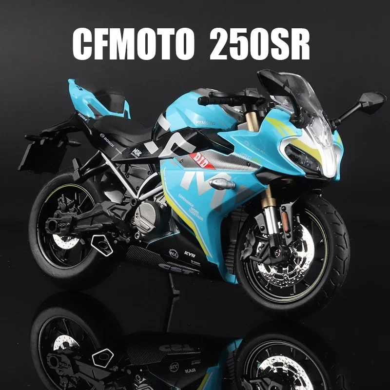 1:12 CFMOTO 250SR Racing Alloy Motorcycle Model Fingertip Toy Metal Locomotive Ornament Collection Gifts For Friends Kids Toys