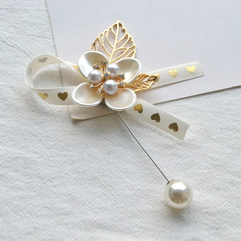Trendy Vintage Opal Crystal Rhinestone Flower Long Needle Brooch For Women Wedding Banquet Jewelry Gift For Girlfriend