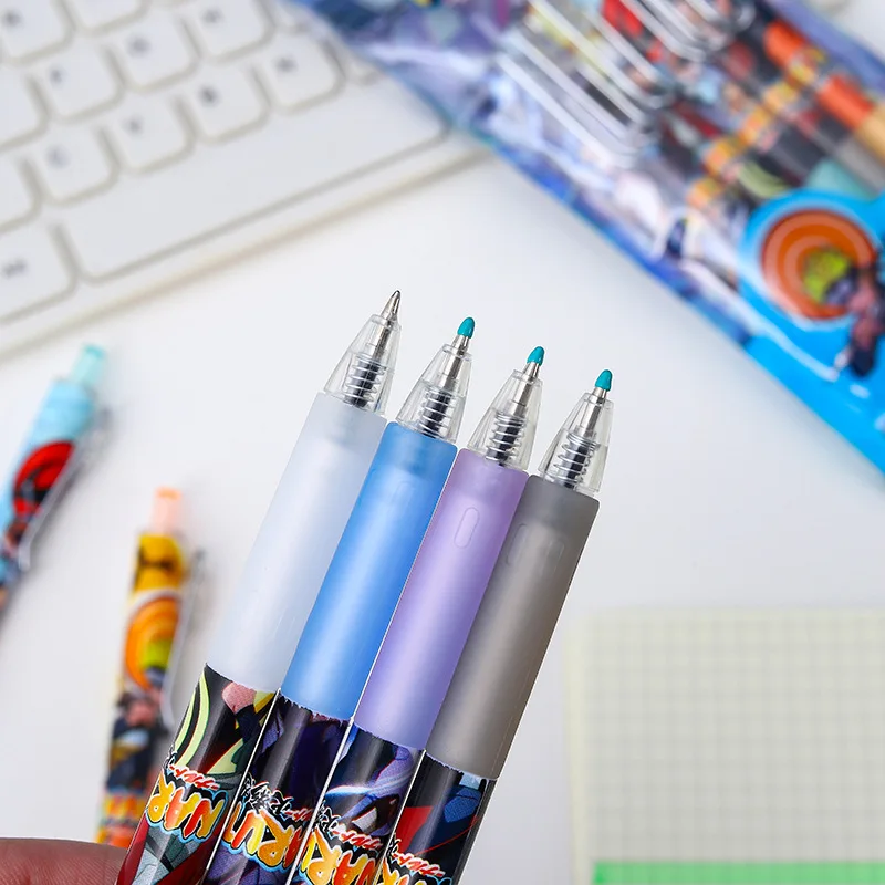 Naruto Ballpoint Pen Anime Press Gel Pen for Writing Notebooks Boy Girl 0.5mm Neutral Pen School Office Supplies Stationery Gift