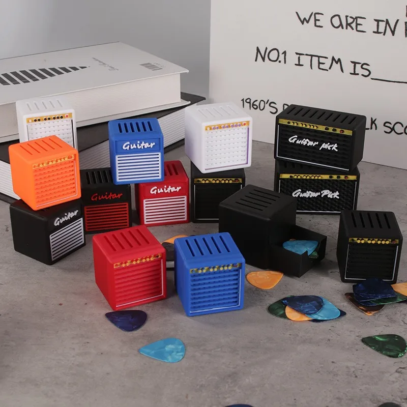 

3D Printed Large-Capacity Portable Guitar Pick Holder Waterproof Dustproof Guitar Picks Organizer Picks Storage and Display