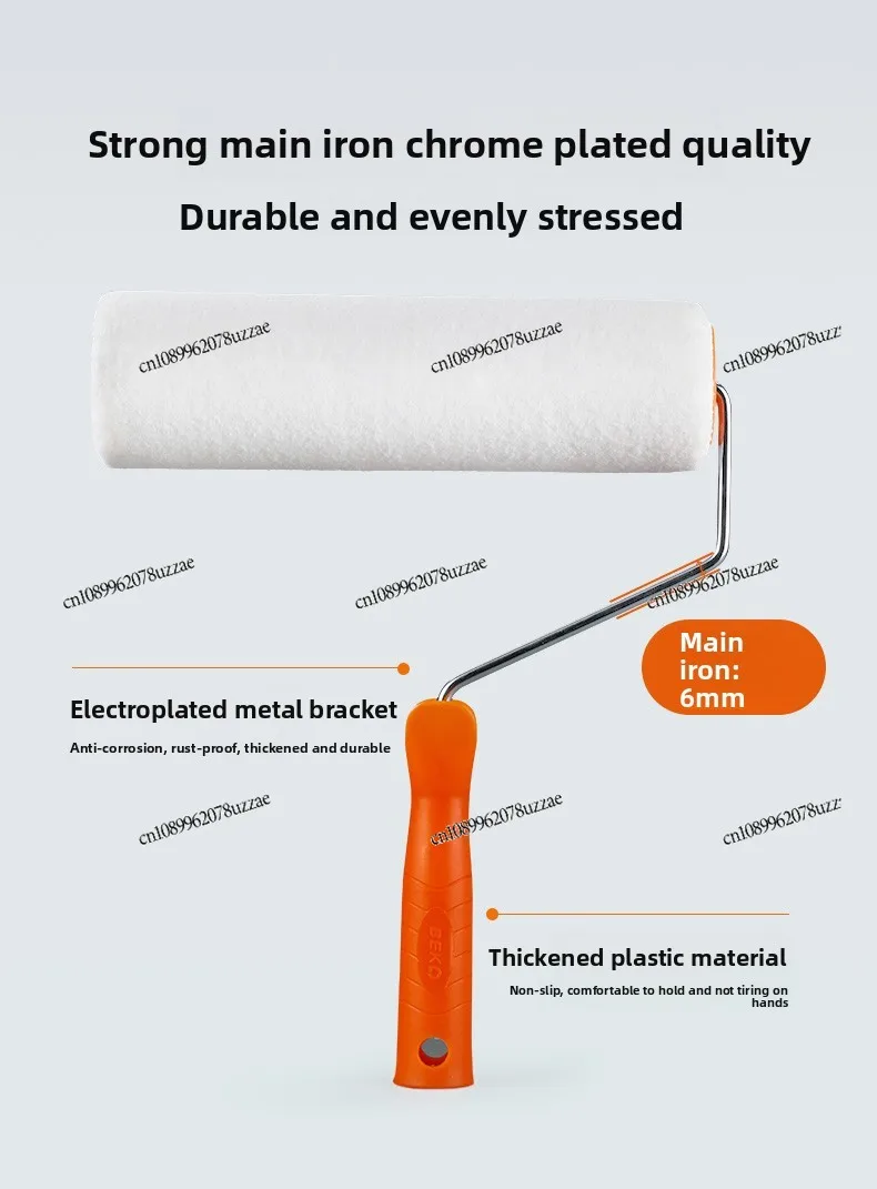 فرشاة دوارة للطلاء الداخلي والخارجي من اللاتكس، ملمس ذاتي العلامات، فرشاة طلاء دوارة رقيقة وموحدة #3