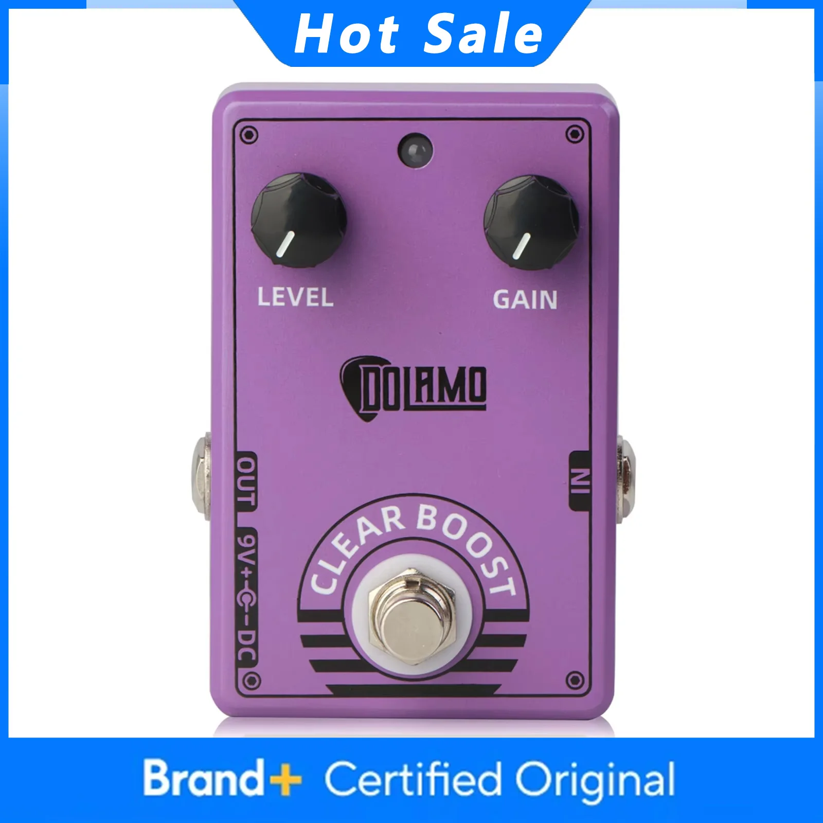 

Гитарная педаль эффектов Dolamo D-6 Clear Boost, True Bypass, металлический корпус, для электрогитары и бас-гитары, прочная, долговечная.