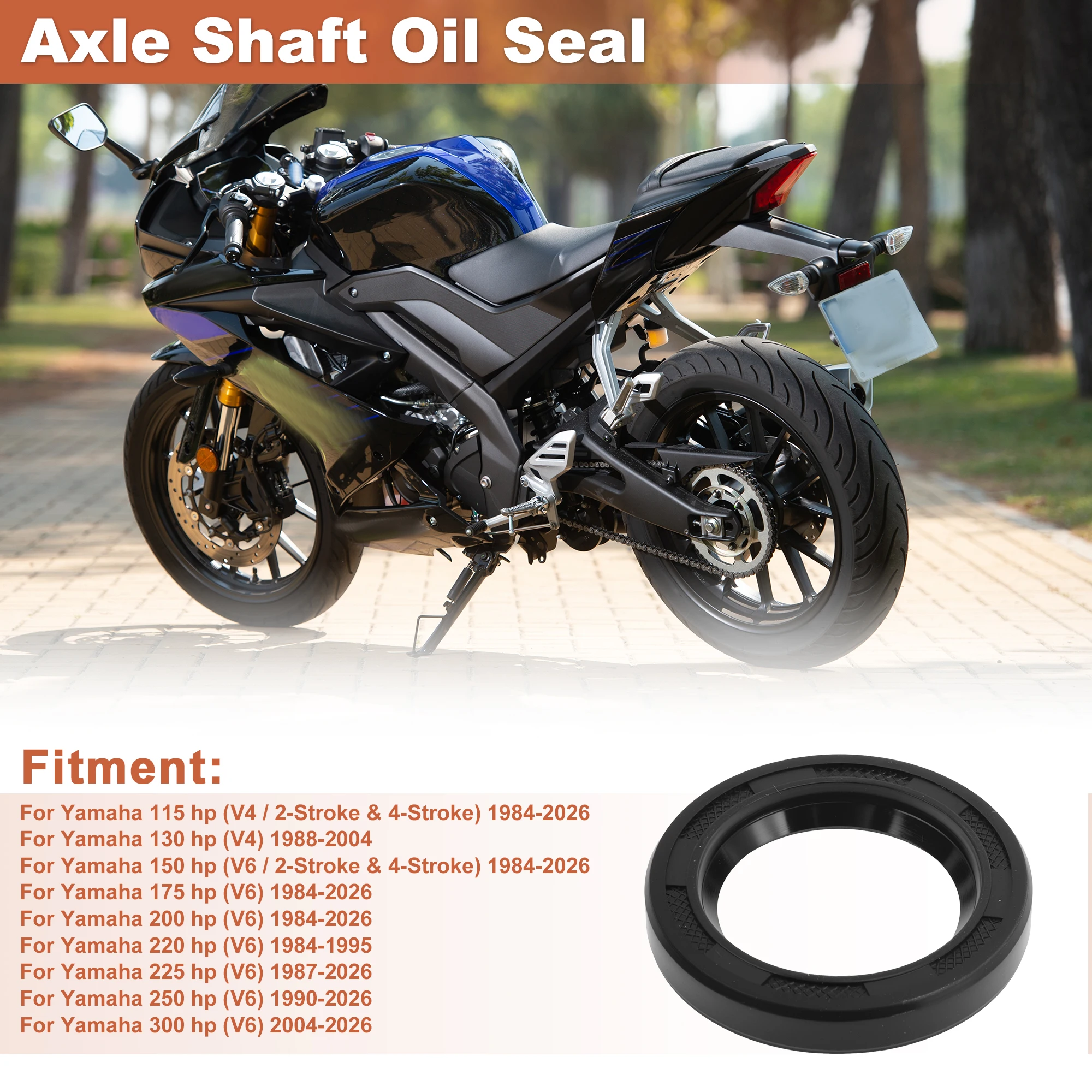 X Autohaux Axle Shaft Oil Seal for Yamaha 115 Hp (V4 / 2-Stroke) 84-26