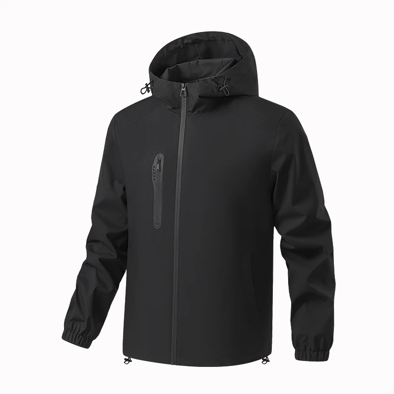 Chaquetas impermeables con capucha para hombre, abrigos deportivos transpirables, Parka de senderismo, ropa de exterior informal, rompevientos,