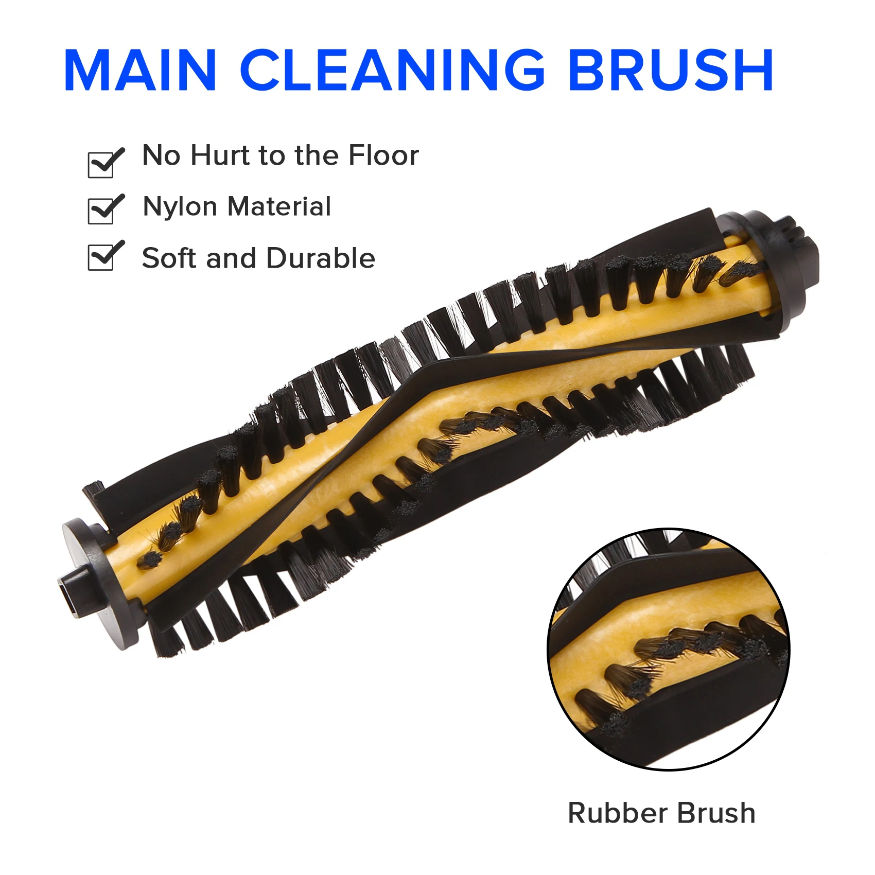 Filter-Side Brush Replacement for Ecovacs Deebot N79 N79S Conga Excellence 990 Vacuum Cleaner