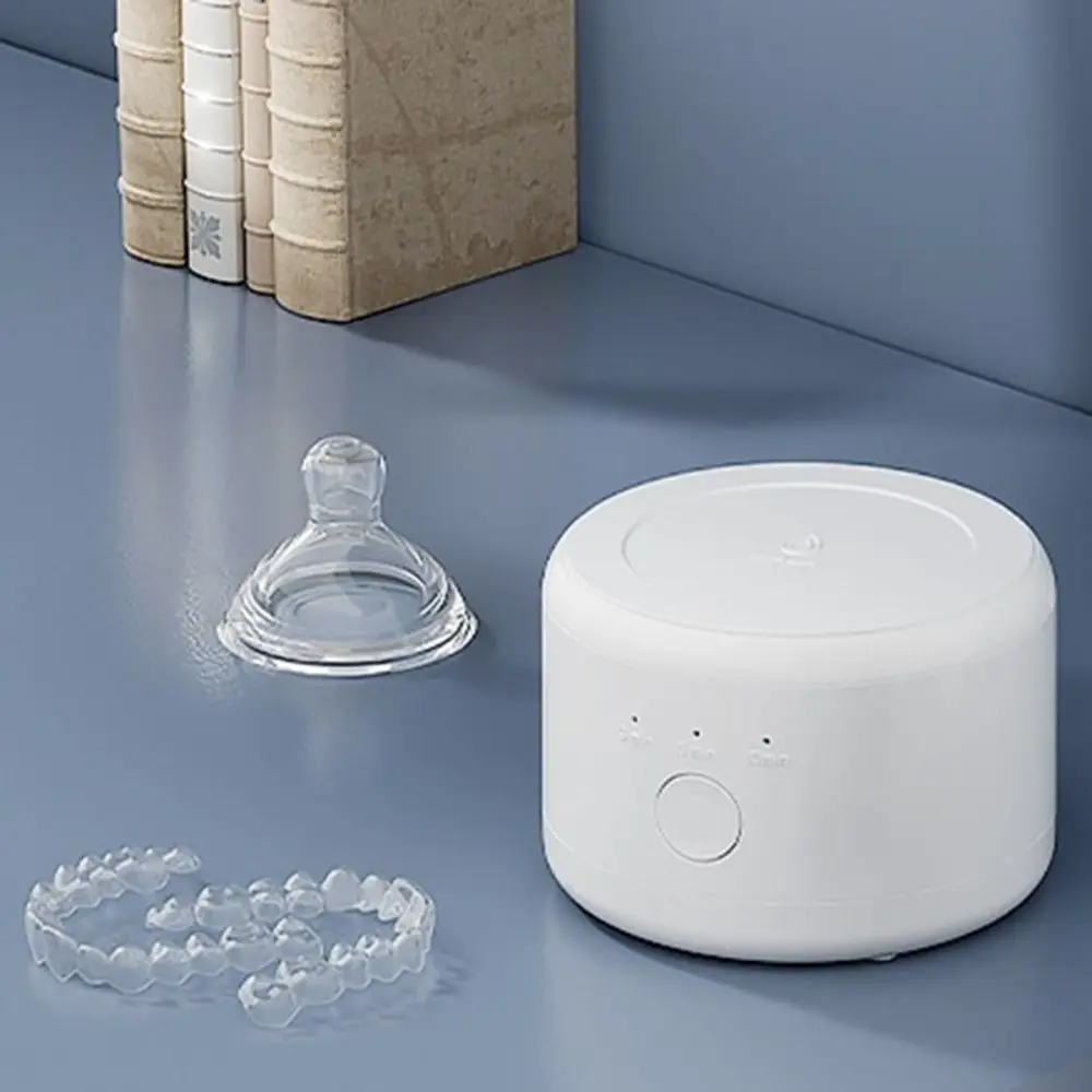 

50KHZ Ultrasonic Braces Cleaning Machine High Frequency Vibration 3 Modes Adjustable Retainer Cleaner Rechargeable