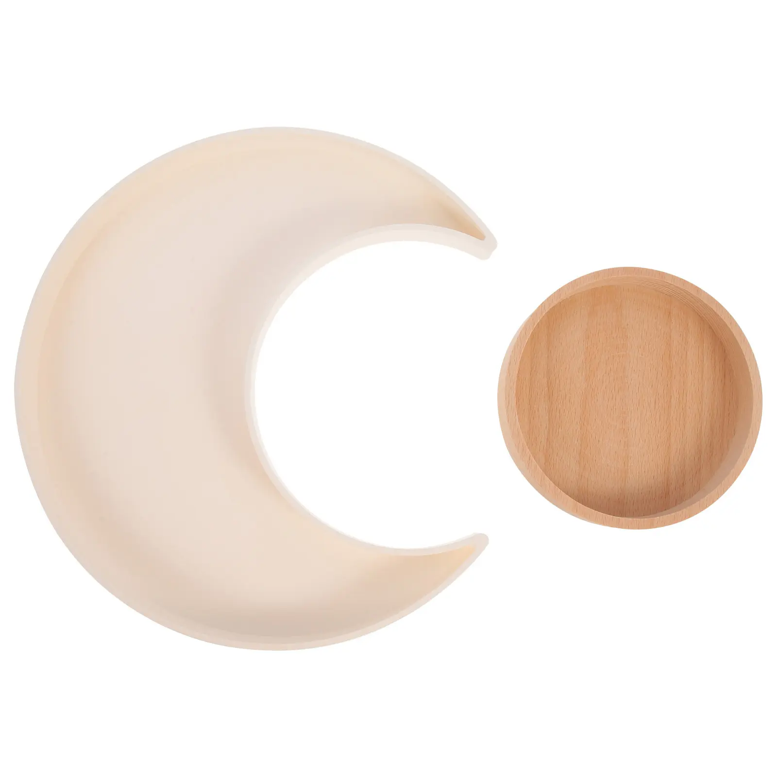 1Set Creative Moon Inspired Trinket Tray Smooth Easy Clean Surface Jewelry Watch Holder Decorative Household Supply