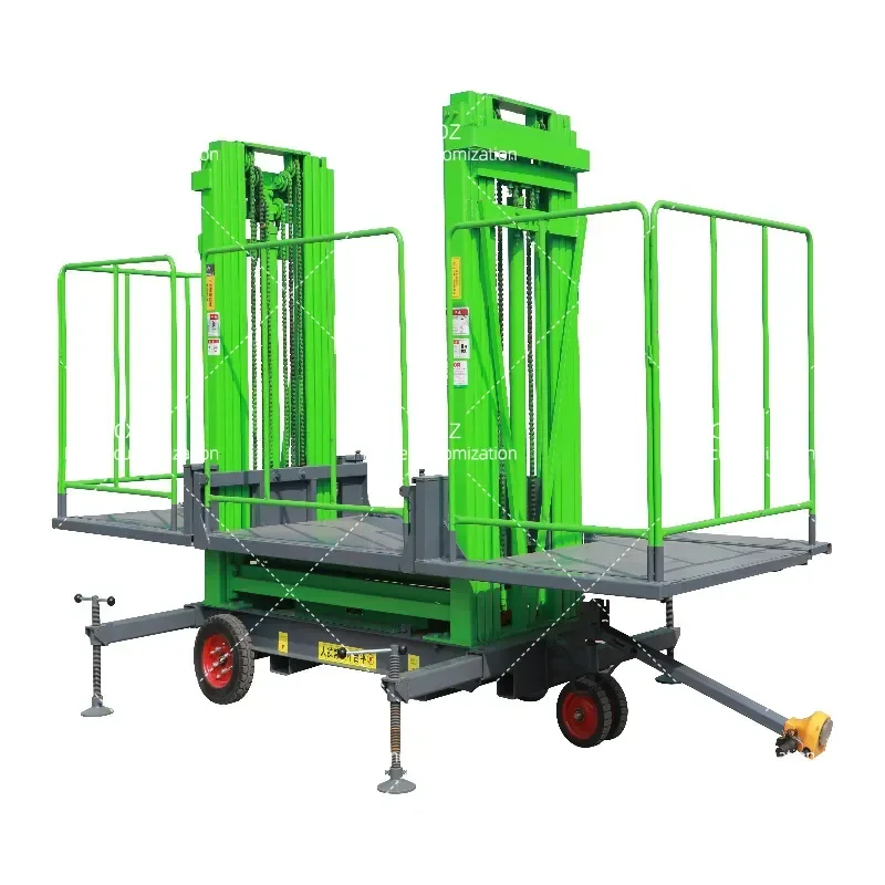 1 ton mobile masonry platform lift 2 tons electric hydraulic wall bricklaying plaster lift platform lift