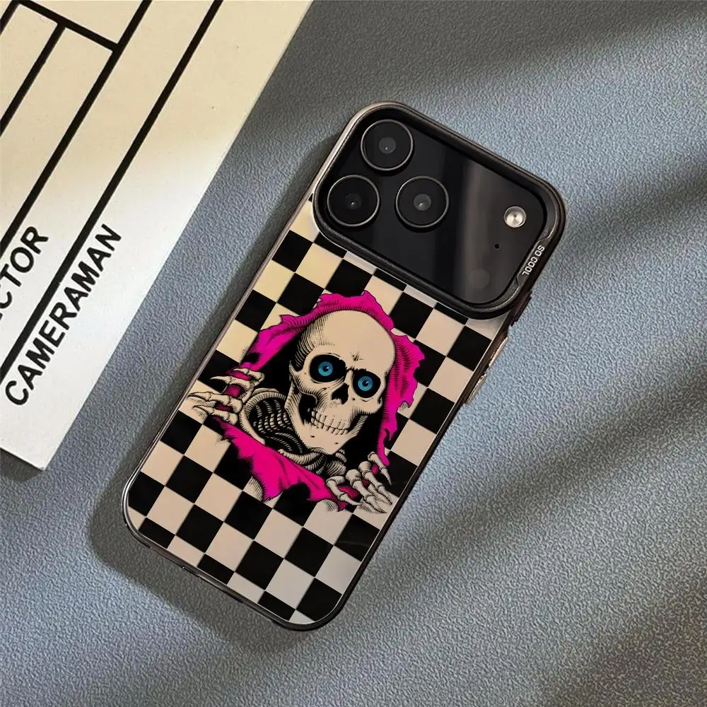 cool skull P-Powell-P-Peralta Phone Case For iPhone 17 16 15 14 13 12 11 Pro Max Air Matte Laser Aurora Shockproof Funda #3