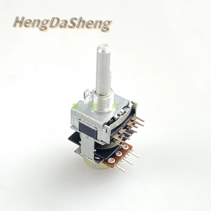 

5Pcs/Lot Model 16 3-pin Single B10K Potentiometer With 8-pin 24-bit Encoder With Double Lock Car Audio Navigation