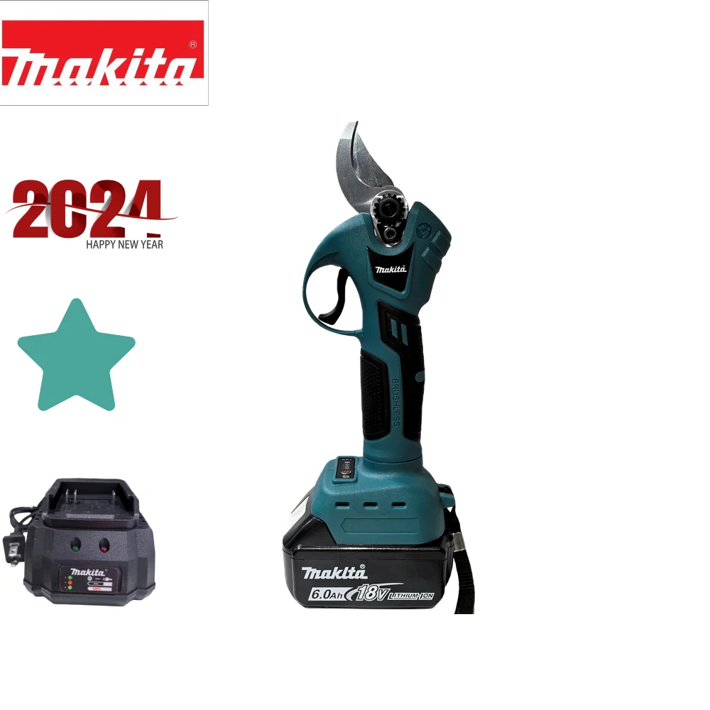 Makita-Tesoura De Poda Elétrica Sem Fio, Pruner De Jardim, Ferramentas Elétricas A Bateria, 18V