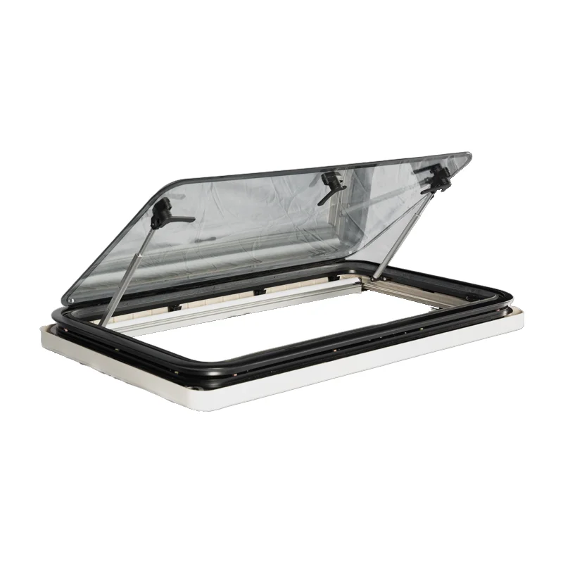 CE and ECE Certificated R70 Round Corner RV Caravan Trailer Side Window  With Sun Blind